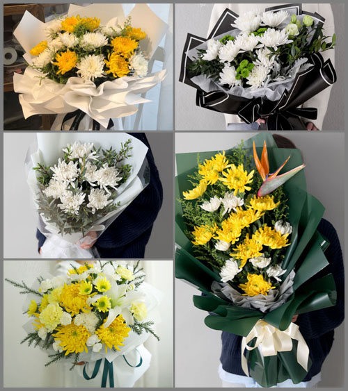 湖北孝感市大悟县高店乡许城村白事花束代送
